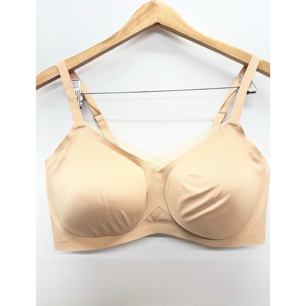Women's 38D space double D(E) push-up bra, padded seamless color, beige size XL
